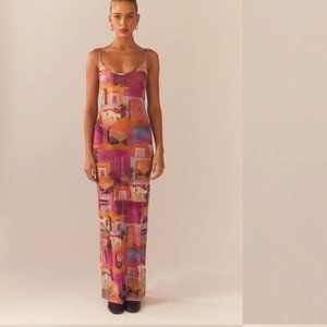 Peppermayo Exclusive - Dreams of the Desert Maxi Dress - Sunset Building